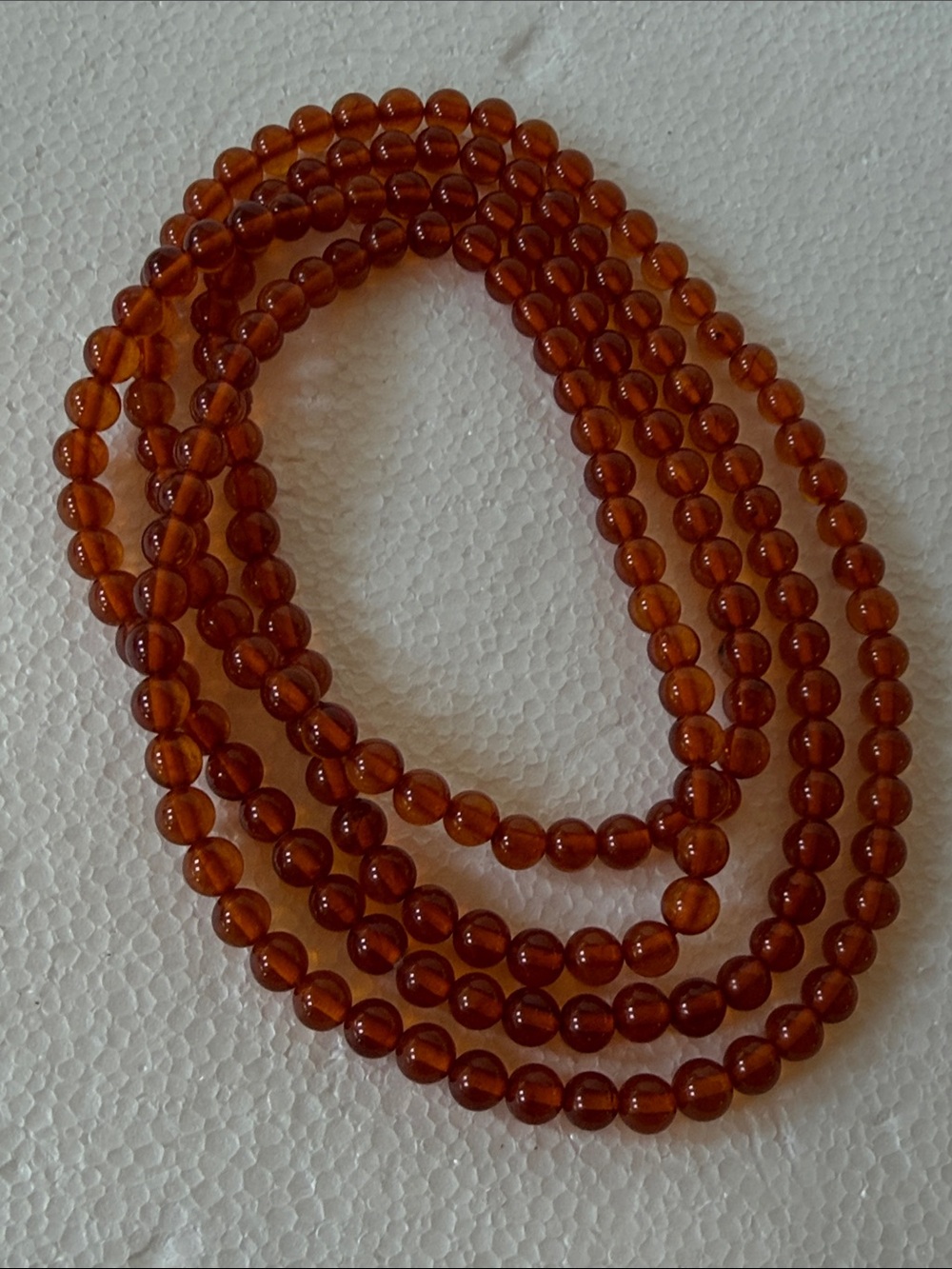 Amber- Bead Necklace - Women Jewelry 56 inch
